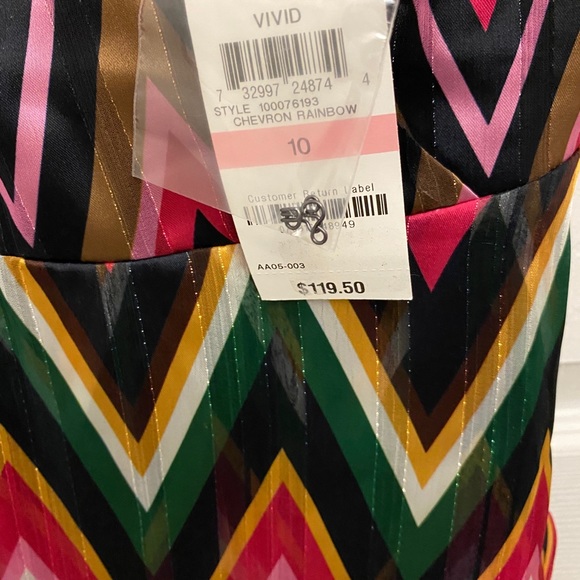 INC International Concepts Chevron Dress NWT New - Picture 4 of 4